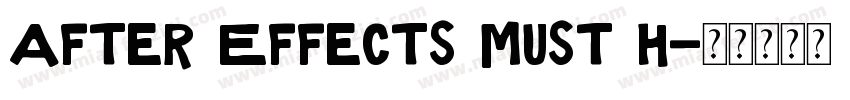 After Effects must h字体转换